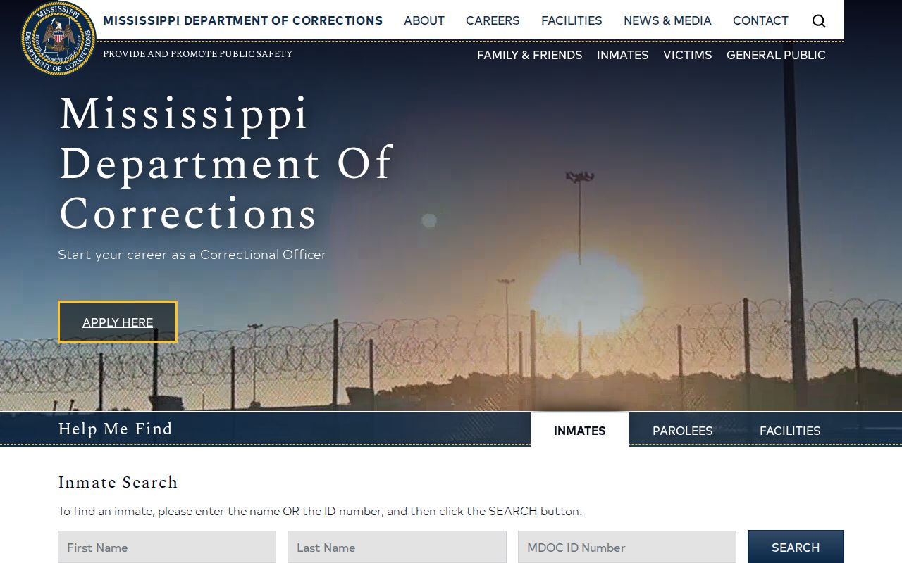 Mississippi Department of Corrections offender search for Jones County custody follow-up